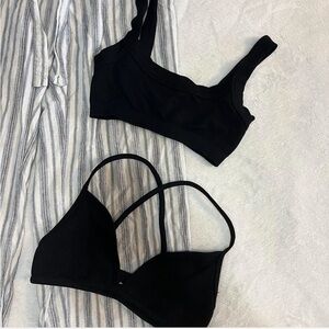 Black bralette bundle (2 pieces)
